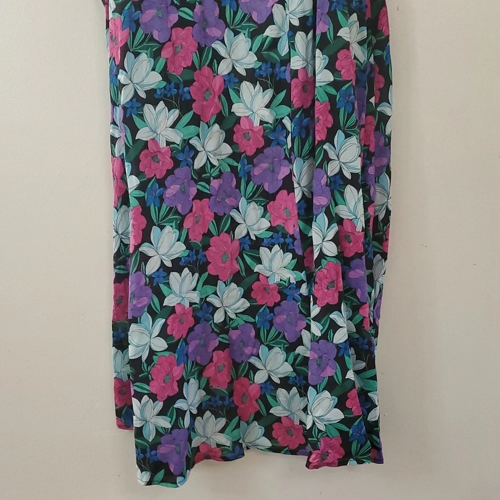 Swimsuits For All Chloe Tie-Front Swim Cover Up Duster Size 22/24 Floral Belted